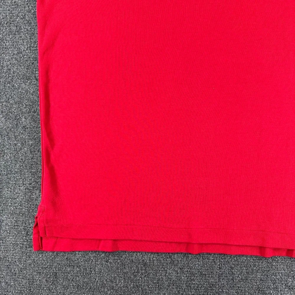 Polo Ralph Lauren Polo Shirt Mens L Large Red Short Sleeve Pony Logo Cotton